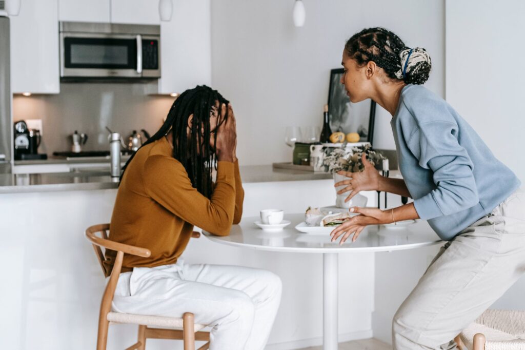 A couple engaged in a respectful conversation, illustrating the importance of communication in resolving disagreements