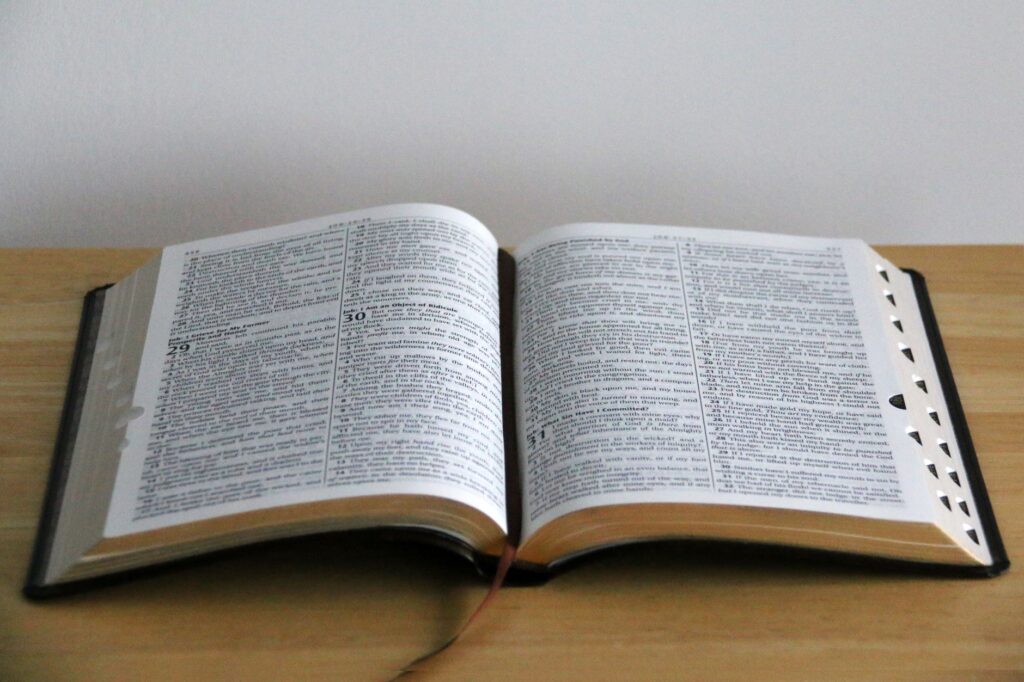 An open Bible in morning light, symbolizing the guidance of Scripture in daily life